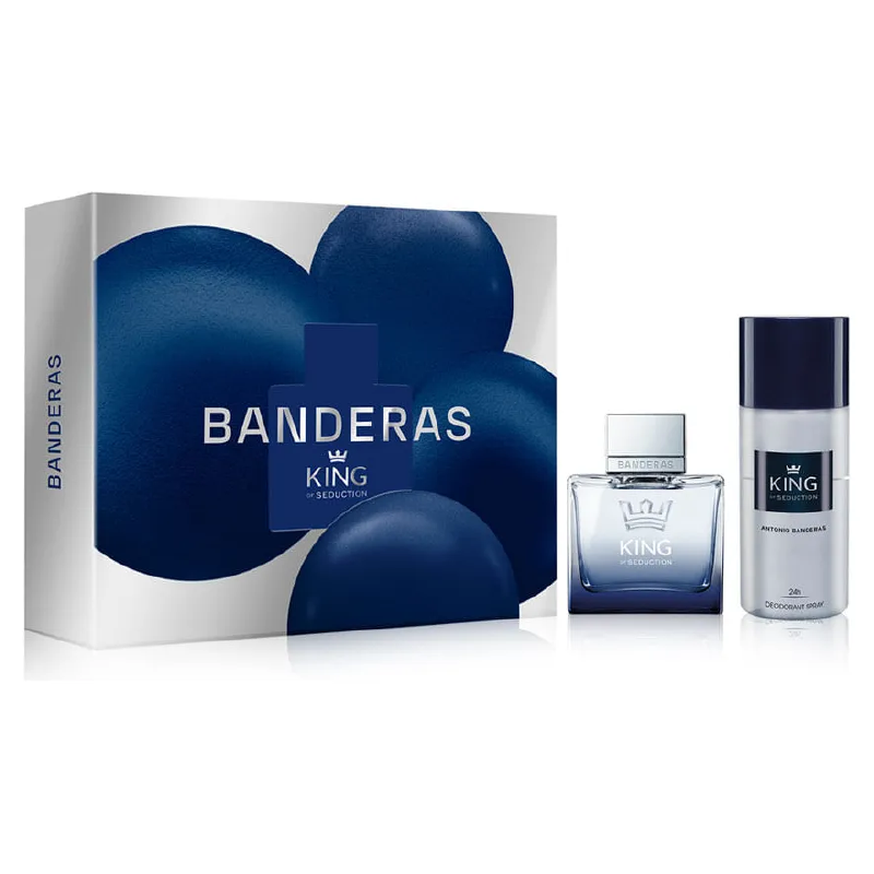 BANDERAS ESTUCHE KING OF SEDUCTION EDT X 100 ML.